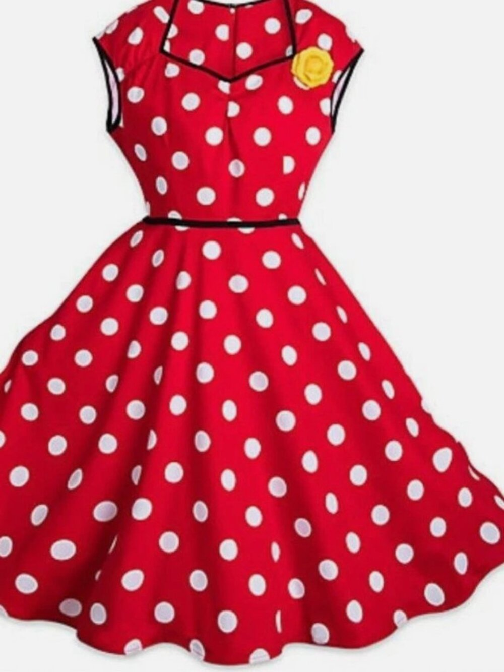 Disney Dress Shop Minnie Mouse Red Polka Dot Dress Size Medium NWOT Disney Parks